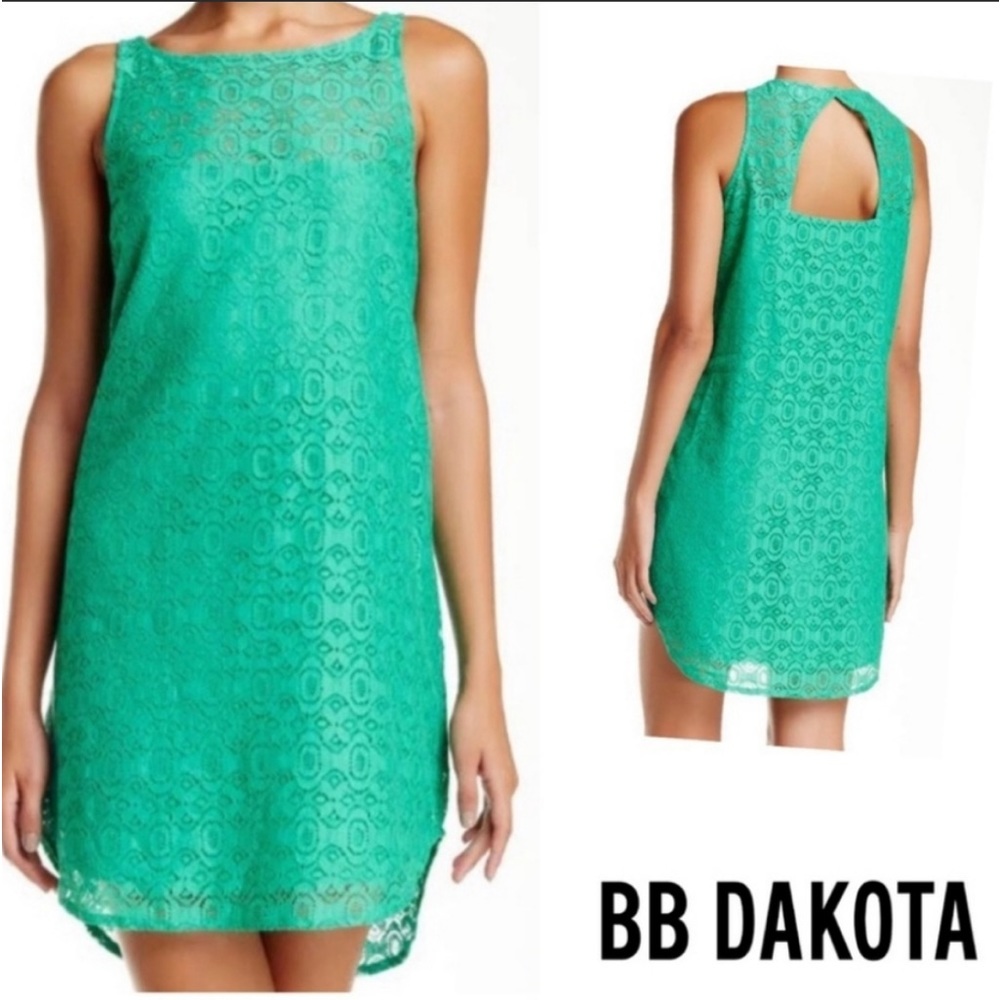 BB Dakota Green Lace Caprice Dress Sz S